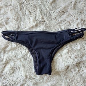 Victoria's Secret Itsy Strappy Bikini Bottom - Black